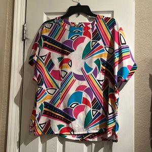 Colorful Print Blouse